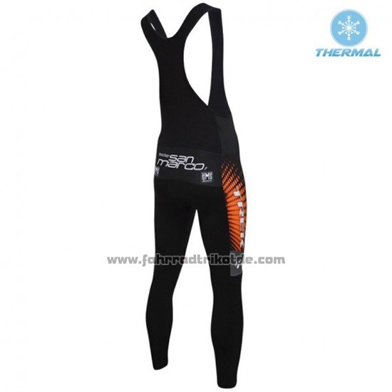 2016 Fahrradbekleidung DE Rose Shwarz und Orange Trikot Langarm und Tragerhose